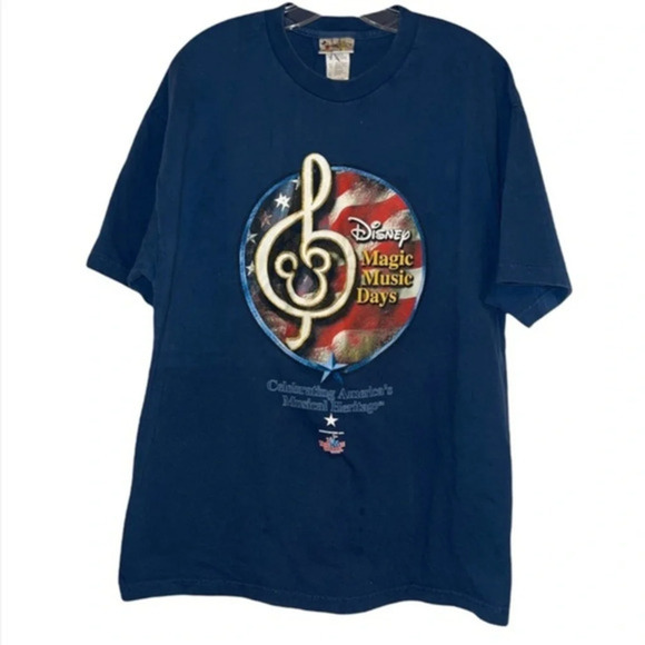 Vintage Disney Magic Music Days Celebrating Americas Musical Heritage T-shirt XL - Picture 1 of 7